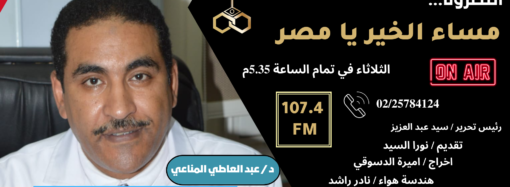 العالم المصري محمد النشائي علي هواء البرنامج العام غدا السبت
